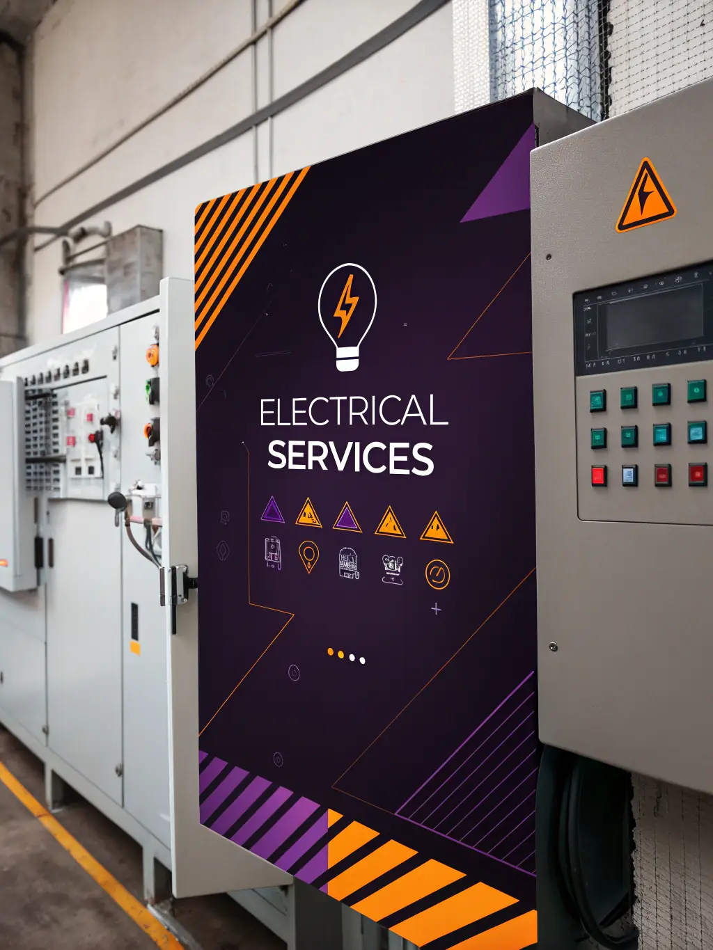 A clean and modern website design for a local electrician in Alexandria, VA, emphasizing ease of navigation and a professional aesthetic.