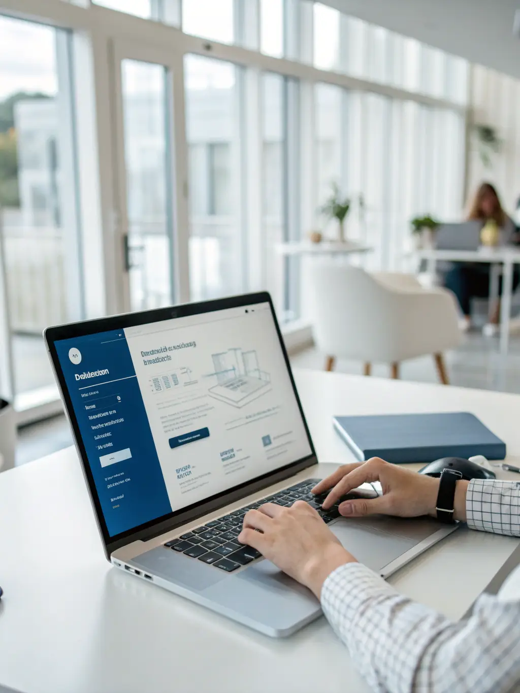 A photo of a website being launched, showing a computer screen with a rocket taking off, symbolizing the launch of a new website.